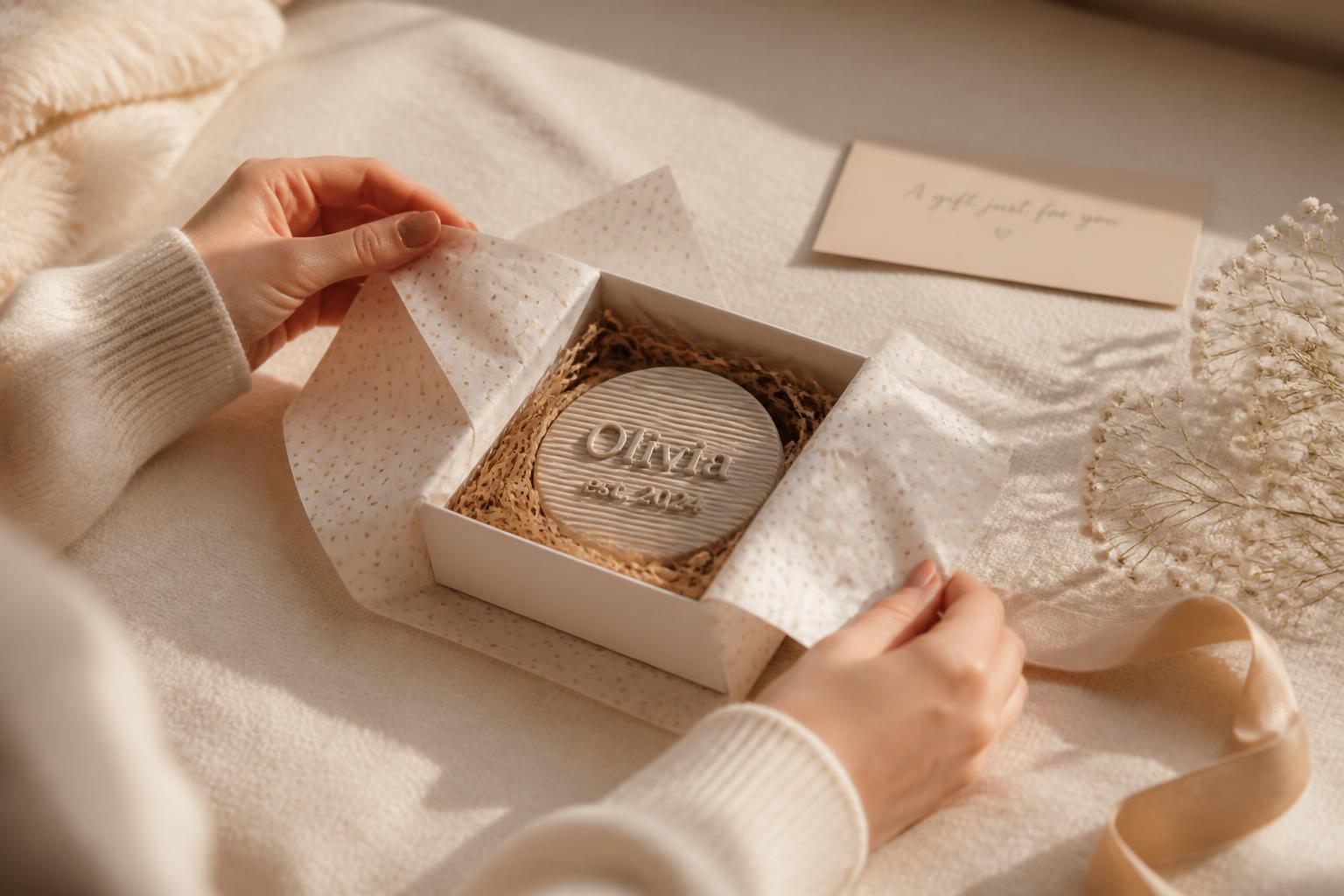 Personalised gifts,
made with care.